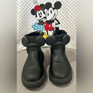 Zara Disney baby Mickey Mouse Toddler Boots Black • Size 8 (EU 25) unisex